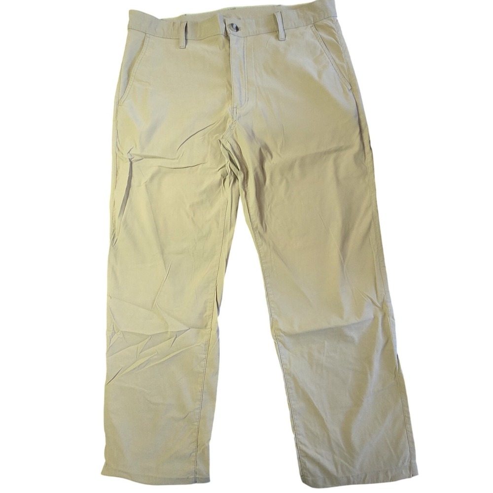 Eddie Bauer Pants Mens 36x30 Khaki Adventure Trek Stretch Outdoor Hiking Zip